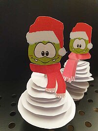Bastelanleitung: Aigolino Schneemann